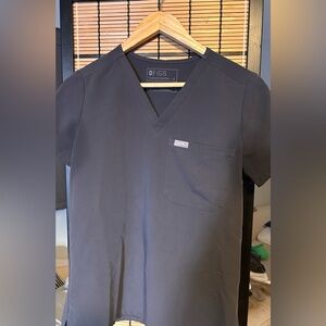 Figs Scrub Top Catarina (Charcoal)